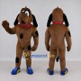 Custom Brown and Black Dog Mascot Costume Adult Full Body Suit for Children's Events