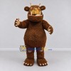 Custom Brown Horned Monster Mascot Costume Adult Full Body Suit for Storytelling Events Custom Brown Horned Monster Mascot Costume Adult Full Body Suit for Storytelling Events