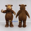 Custom Brown Horned Monster Mascot Costume Adult Full Body Suit for Storytelling Events Custom Brown Horned Monster Mascot Costume Adult Full Body Suit for Storytelling Events