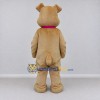 Custom Tan and White Dog Mascot Costume Adult Full Body Suit for Pet Events Custom Tan and White Dog Mascot Costume Adult Full Body Suit for Pet Events