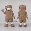 Custom Taupe and White Lamb Mascot Costume Adult Full Body Suit for Farm Events Custom Taupe and White Lamb Mascot Costume Adult Full Body Suit for Farm Events