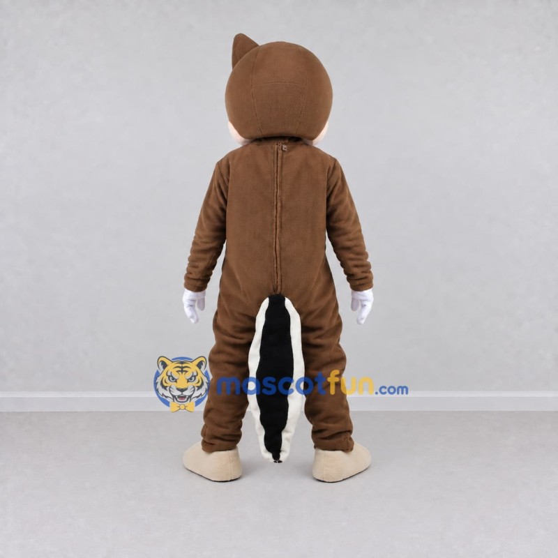 Custom Brown and Tan Woodland Animal Mascot Costume Adult Full Body Suit for Children's Events Custom Brown and Tan Woodland Animal Mascot Costume Adult Full Body Suit for Children's Events