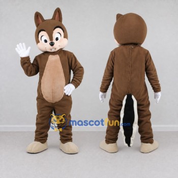 Custom Brown and Tan Woodland Animal Mascot Costume Adult Full Body Suit for Children's Events