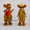 Custom Brown Gold and Red Cowboy Mouse Mascot Costume Adult Full Body Suit for Western Events Custom Brown Gold and Red Cowboy Mouse Mascot Costume Adult Full Body Suit for Western Events