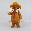 Custom Golden Brown Mammoth Mascot Costume Adult Full Body Suit for Prehistoric Events Custom Golden Brown Mammoth Mascot Costume Adult Full Body Suit for Prehistoric Events