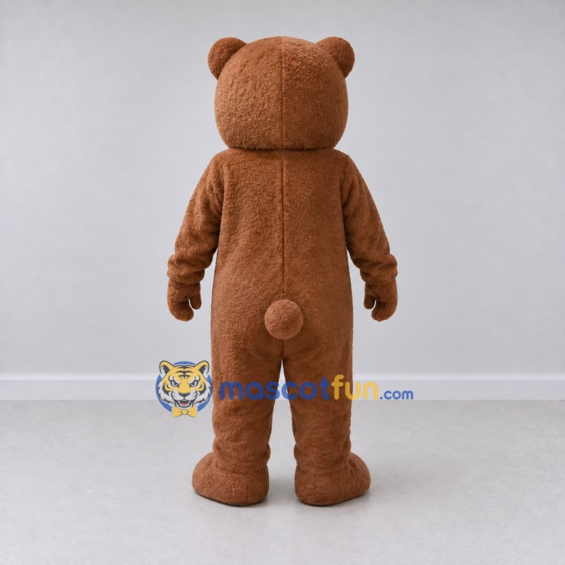 Custom Brown and Red Teddy Bear Mascot Costume Adult Full Body Suit for Children's Events Custom Brown and Red Teddy Bear Mascot Costume Adult Full Body Suit for Children's Events