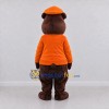 Custom Brown and Orange Bear Mascot Costume Adult Full Body Suit for School Events Custom Brown and Orange Bear Mascot Costume Adult Full Body Suit for School Events