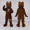 Custom Brown and White Dog Mascot Costume Adult Full Body Suit for Sports Events