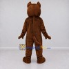 Custom Brown and White Dog Mascot Costume Adult Full Body Suit for Sports Events