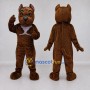 Custom Brown and White Dog Mascot Costume Adult Full Body Suit for Sports Events
