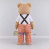 Custom Beige Orange and White Teddy Bear Mascot Costume Adult Full Body Suit for Children's Events Custom Beige Orange and White Teddy Bear Mascot Costume Adult Full Body Suit for Children's Events