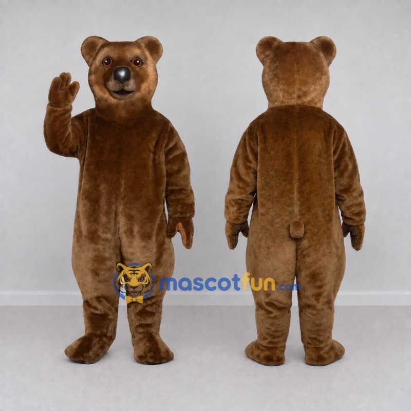 Custom Brown Bear Mascot Costume Adult Full Body Suit for Wildlife Events Custom Brown Bear Mascot Costume Adult Full Body Suit for Wildlife Events