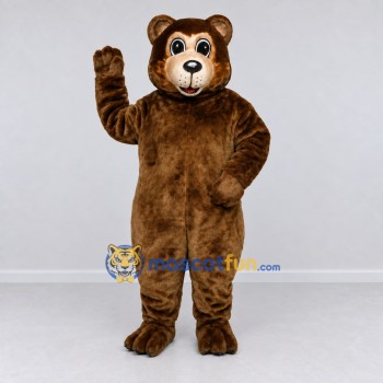 Custom Brown and Cream Bear Mascot Costume Adult Full Body Suit for Children's Events Custom Brown and Cream Bear Mascot Costume Adult Full Body Suit for Children's Events