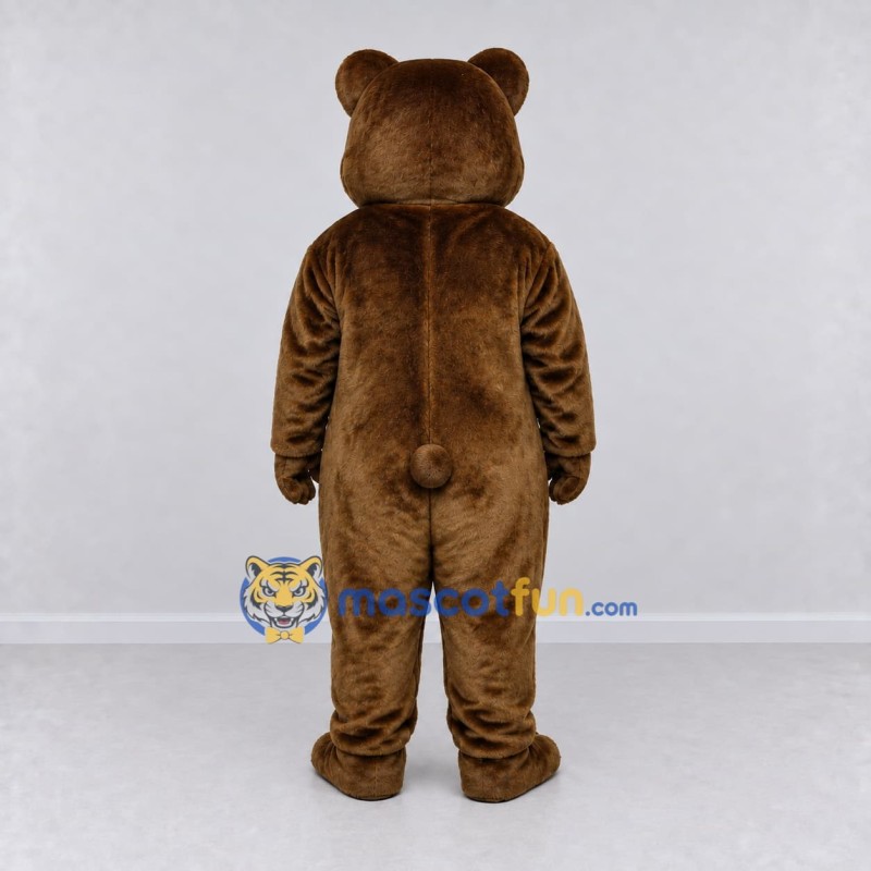 Custom Brown and Cream Bear Mascot Costume Adult Full Body Suit for Children's Events