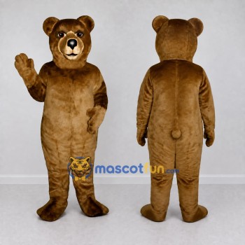 Custom Golden Brown Bear Mascot Costume Adult Full Body Suit for Wildlife Events