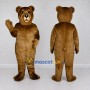 Custom Golden Brown Bear Mascot Costume Adult Full Body Suit for Wildlife Events