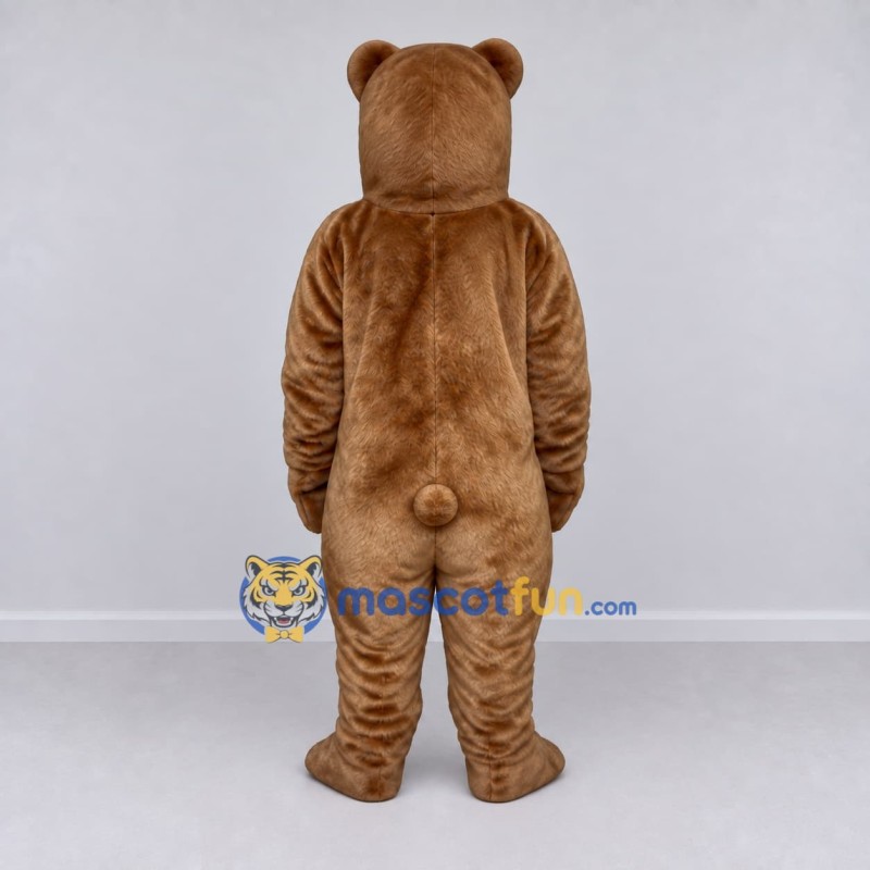 Custom Brown Bear Mascot Costume Adult Full Body Suit for School Events Custom Brown Bear Mascot Costume Adult Full Body Suit for School Events