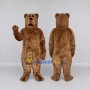 Custom Brown Bear Mascot Costume Adult Full Body Suit for School Events