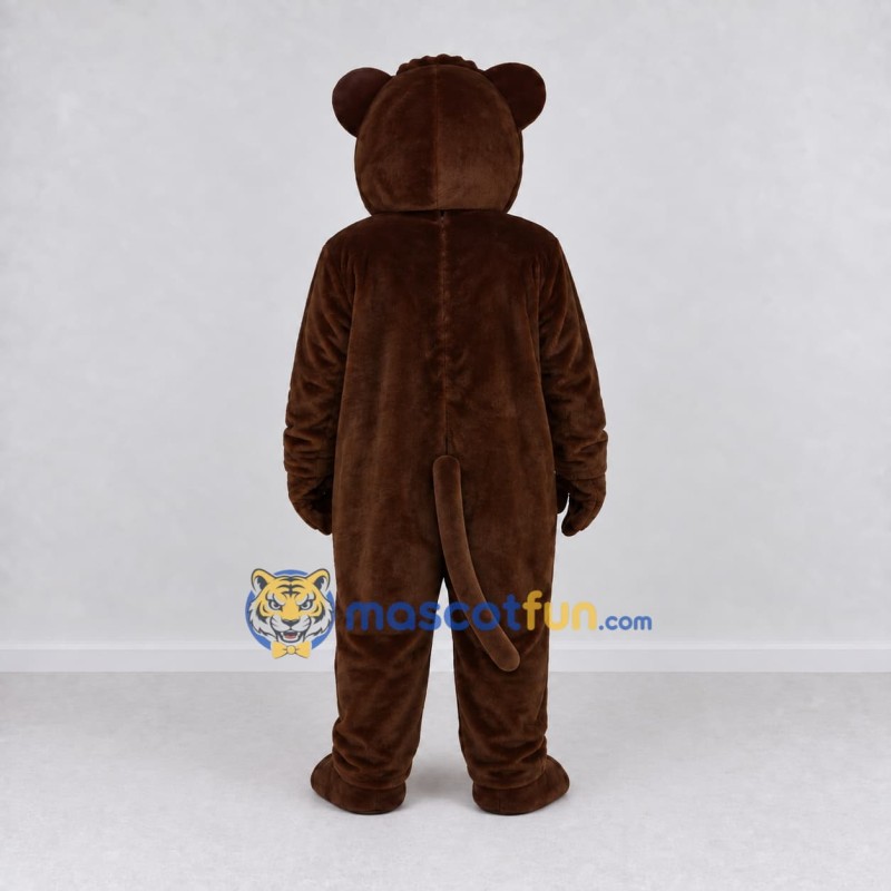 Custom Brown and White Monkey Mascot Costume Adult Full Body Suit for Jungle Events Custom Brown and White Monkey Mascot Costume Adult Full Body Suit for Jungle Events