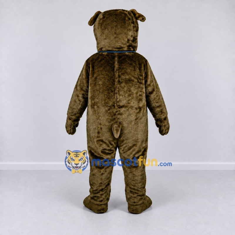 Custom Olive Brown Bulldog Mascot Costume Adult Full Body Suit for Sports Events Custom Olive Brown Bulldog Mascot Costume Adult Full Body Suit for Sports Events