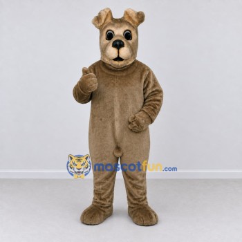 Custom Taupe Dog Mascot Costume Adult Full Body Suit for Pet Events Custom Taupe Dog Mascot Costume Adult Full Body Suit for Pet Events