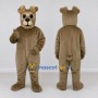 Custom Taupe Dog Mascot Costume Adult Full Body Suit for Pet Events