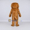 Custom Golden Brown and White Dog Mascot Costume Adult Full Body Suit for Children's Events