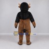 Custom Brown and Black Bison Mascot Costume Adult Full Body Suit for Sports Events