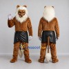 Custom Brown and White White Mane Lion Mascot Costume Adult Full Body Suit for Themed Events Custom Brown and White White Mane Lion Mascot Costume Adult Full Body Suit for Themed Events