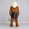 Custom Brown and White White Mane Lion Mascot Costume Adult Full Body Suit for Themed Events Custom Brown and White White Mane Lion Mascot Costume Adult Full Body Suit for Themed Events