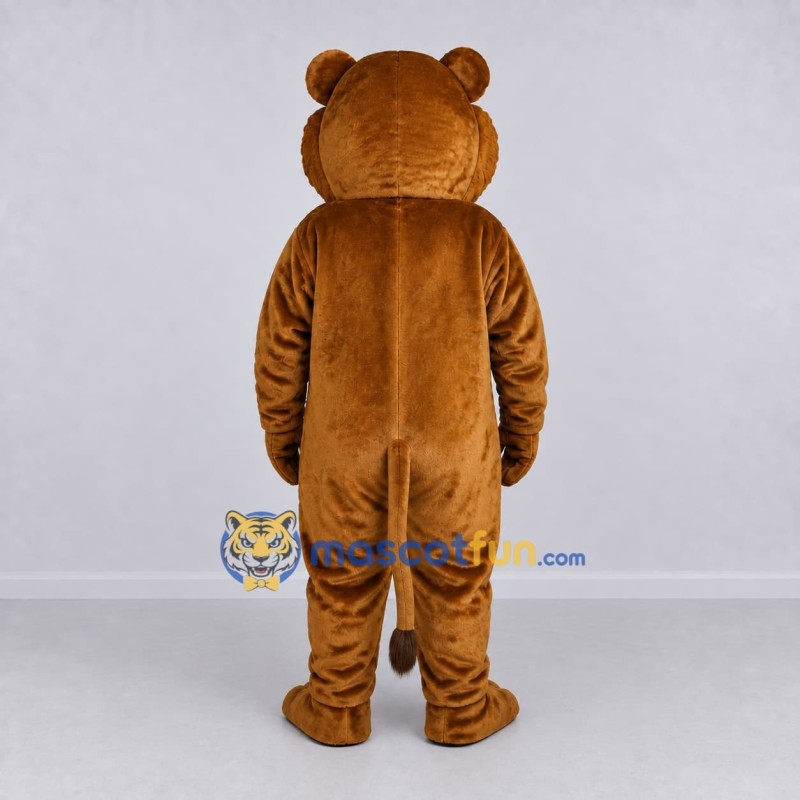 Custom Brown and White Cat Mascot Costume Adult Full Body Suit for School Events Custom Brown and White Cat Mascot Costume Adult Full Body Suit for School Events