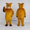 Custom Golden Brown Boar Mascot Costume Adult Full Body Suit for Farm Events Custom Golden Brown Boar Mascot Costume Adult Full Body Suit for Farm Events