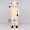 Custom Cream Goat Mascot Costume Adult Full Body Suit for Farm Events