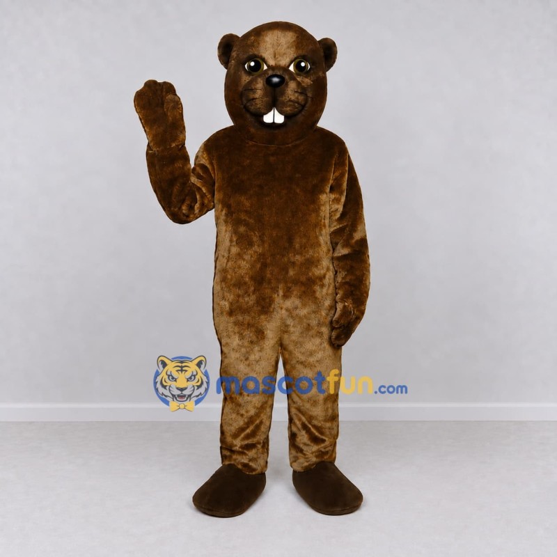 Custom Brown Beaver Mascot Costume Adult Full Body Suit for Nature Events Custom Brown Beaver Mascot Costume Adult Full Body Suit for Nature Events