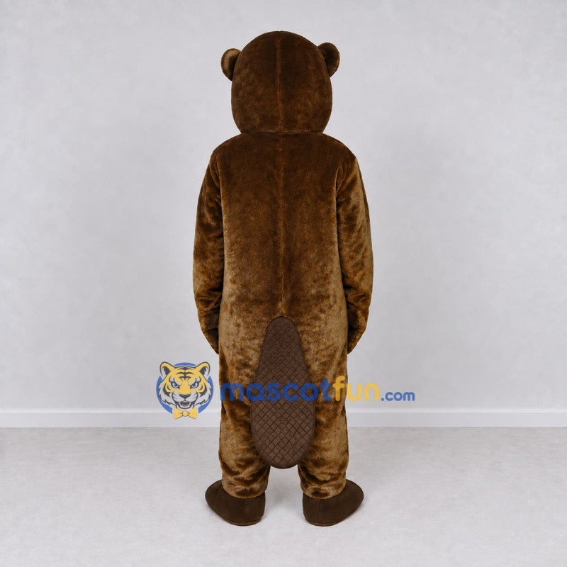 Custom Brown Beaver Mascot Costume Adult Full Body Suit for Nature Events Custom Brown Beaver Mascot Costume Adult Full Body Suit for Nature Events