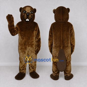 Custom Brown Beaver Mascot Costume Adult Full Body Suit for Nature Events