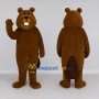 Custom Golden Brown Beaver Mascot Costume Adult Full Body Suit for School Events