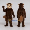 Custom Dark Brown and Tan Beaver Mascot Costume Adult Full Body Suit for Nature Events Custom Dark Brown and Tan Beaver Mascot Costume Adult Full Body Suit for Nature Events