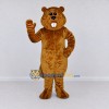 Custom Golden Brown Beaver Mascot Costume Adult Full Body Suit for School Events