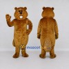 Custom Golden Brown Beaver Mascot Costume Adult Full Body Suit for School Events