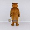 Custom Golden Brown Beaver Mascot Costume Adult Full Body Suit for School Events