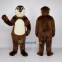 Custom Brown and Cream Rodent Mascot Costume Adult Full Body Suit for Nature Events