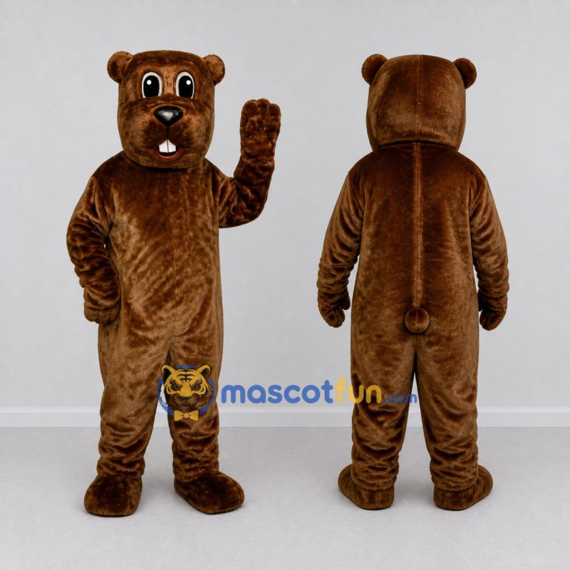 Custom Brown Rodent Mascot Costume Adult Full Body Suit for Nature Events