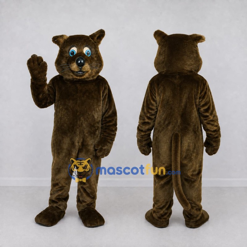 Custom Dark Brown Bear Mascot Costume Adult Full Body Suit for Wildlife Events