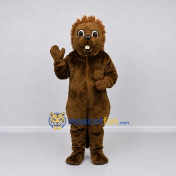 Custom Brown and Cream Porcupine Mascot Costume Adult Full Body Suit for Wildlife Events Custom Brown and Cream Porcupine Mascot Costume Adult Full Body Suit for Wildlife Events