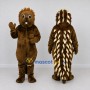 Custom Brown and Cream Porcupine Mascot Costume Adult Full Body Suit for Wildlife Events