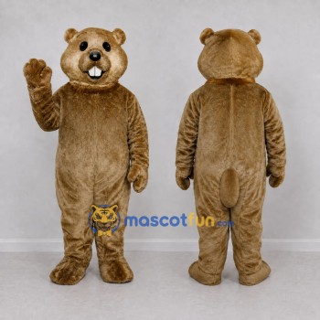 Custom Brown Rodent Mascot Costume Adult Full Body Suit for Nature Events