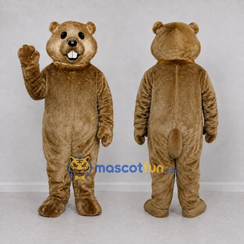 Custom Brown Rodent Mascot Costume Adult Full Body Suit for Nature Events