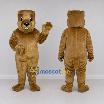 Custom Brown Rodent Mascot Costume Adult Full Body Suit for Nature Events