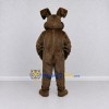 Custom Dark Brown Rabbit Mascot Costume Adult Full Body Suit for Easter Events Custom Dark Brown Rabbit Mascot Costume Adult Full Body Suit for Easter Events